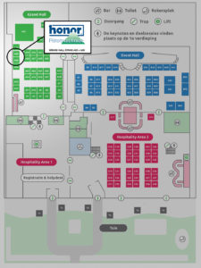 Plattegrond VTU Vakbeurs 2024 HONOR Pieteitstechniek Stand